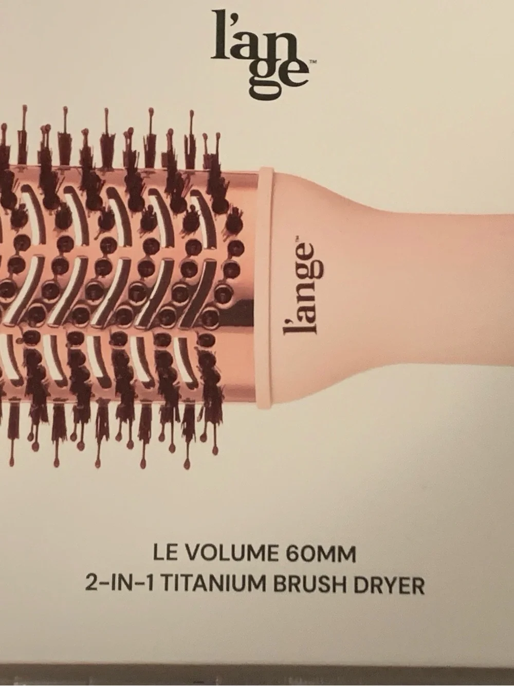 L'ange Hair Le Volume 2-in-1 Box, 60MM Brush Cover, Cleaning Tool READ